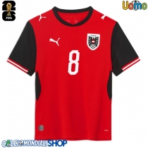 Maglie da calcio Austria David Alaba #8 Prima Maglia Mondiali 2026  Manica Corta